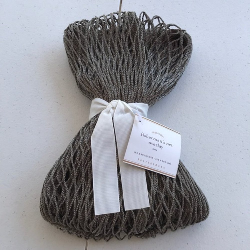 Pottery barn fisherman’s net overlay‎ NWT